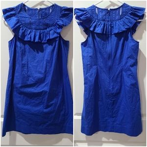 J.Crew Shift dress with ruffle neck